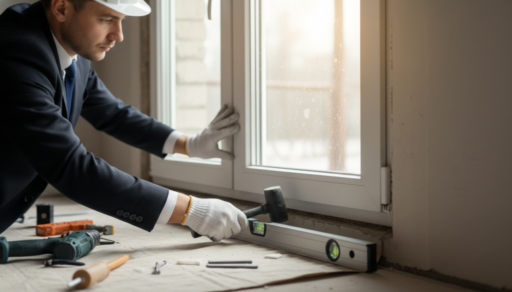 Kunststofffenster Montage