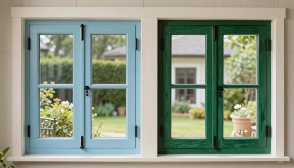 Fensterfarben und Oberflächenbehandlung
