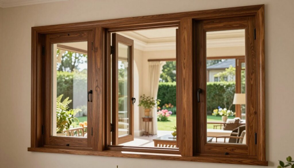Maßgefertigte Dreiflügel-Fenster