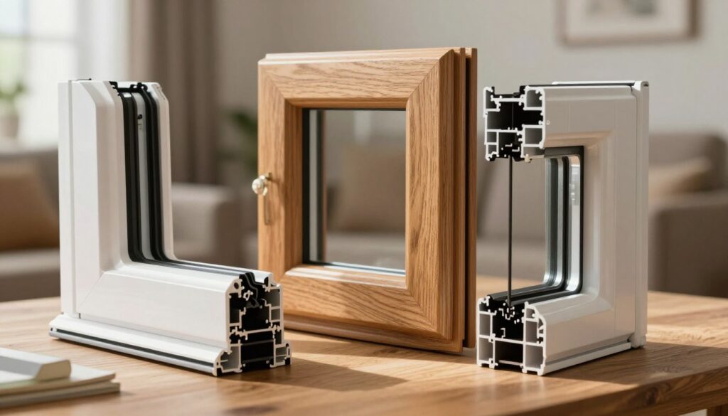 Materialien für Kunststofffenster, Holzfenster und Aluminiumfenster