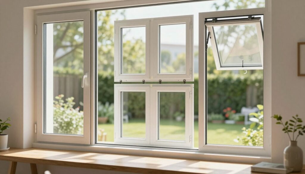 Vergleich von Schiebefenster und anderen Fenstertypen