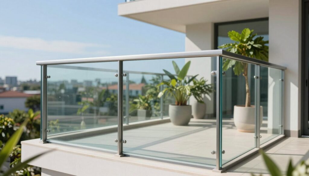 transparente Balkonverglasung