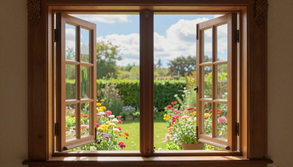 zweiflügelige Fenster